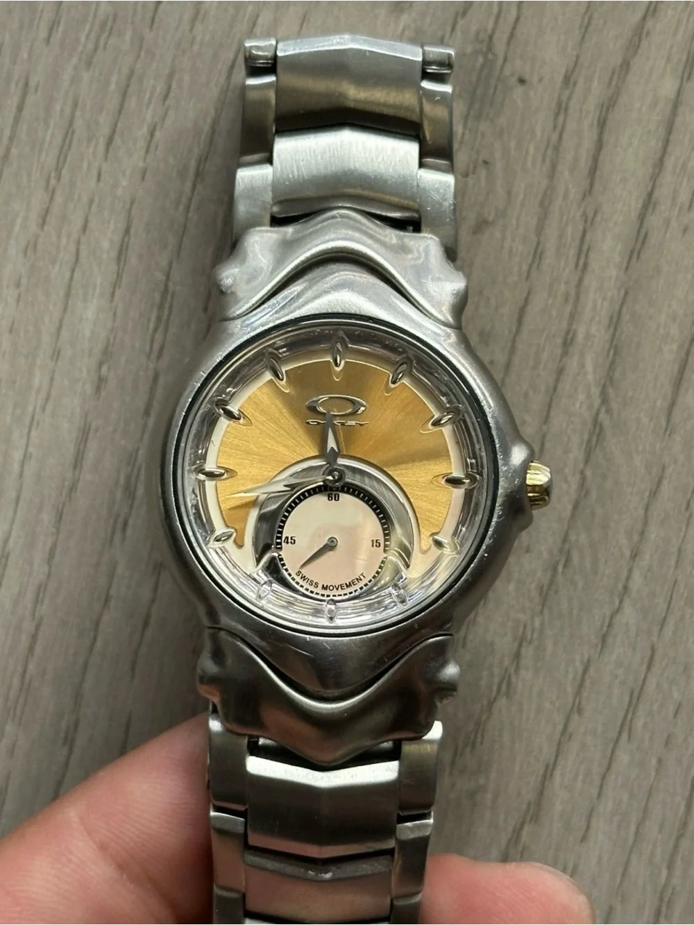 Oakley Two-Tone Gold Dial Jury Watch